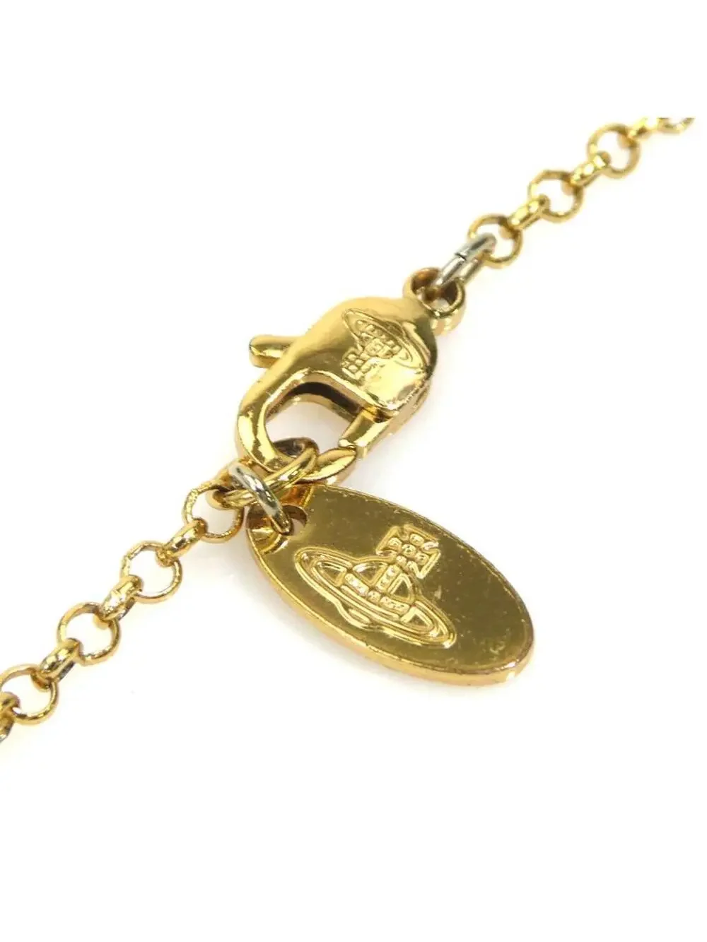 Auth Vivienne Westwood Necklace Gold #337994V15B